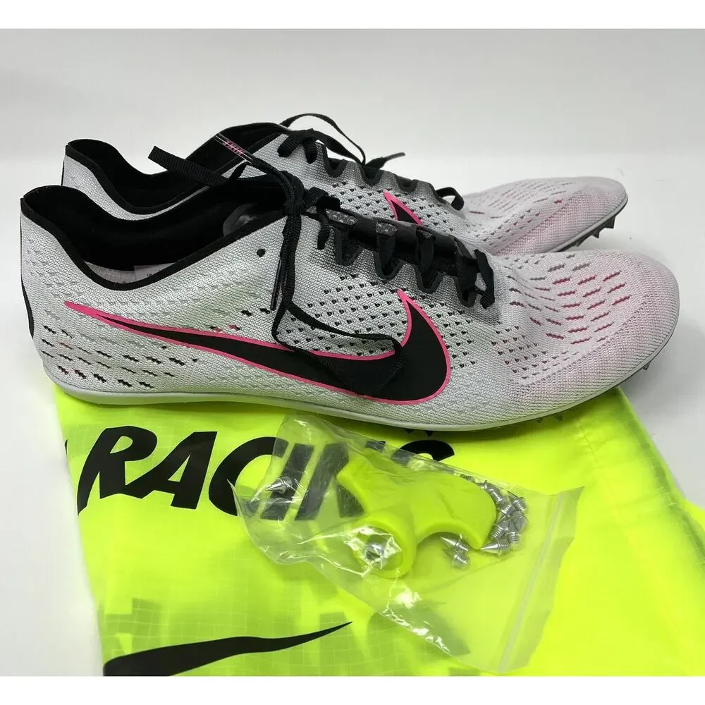 Nike Zoom Victory 3 Track Spikes Mens Sz 12 Pink Gray 835997-002 *NO LID*